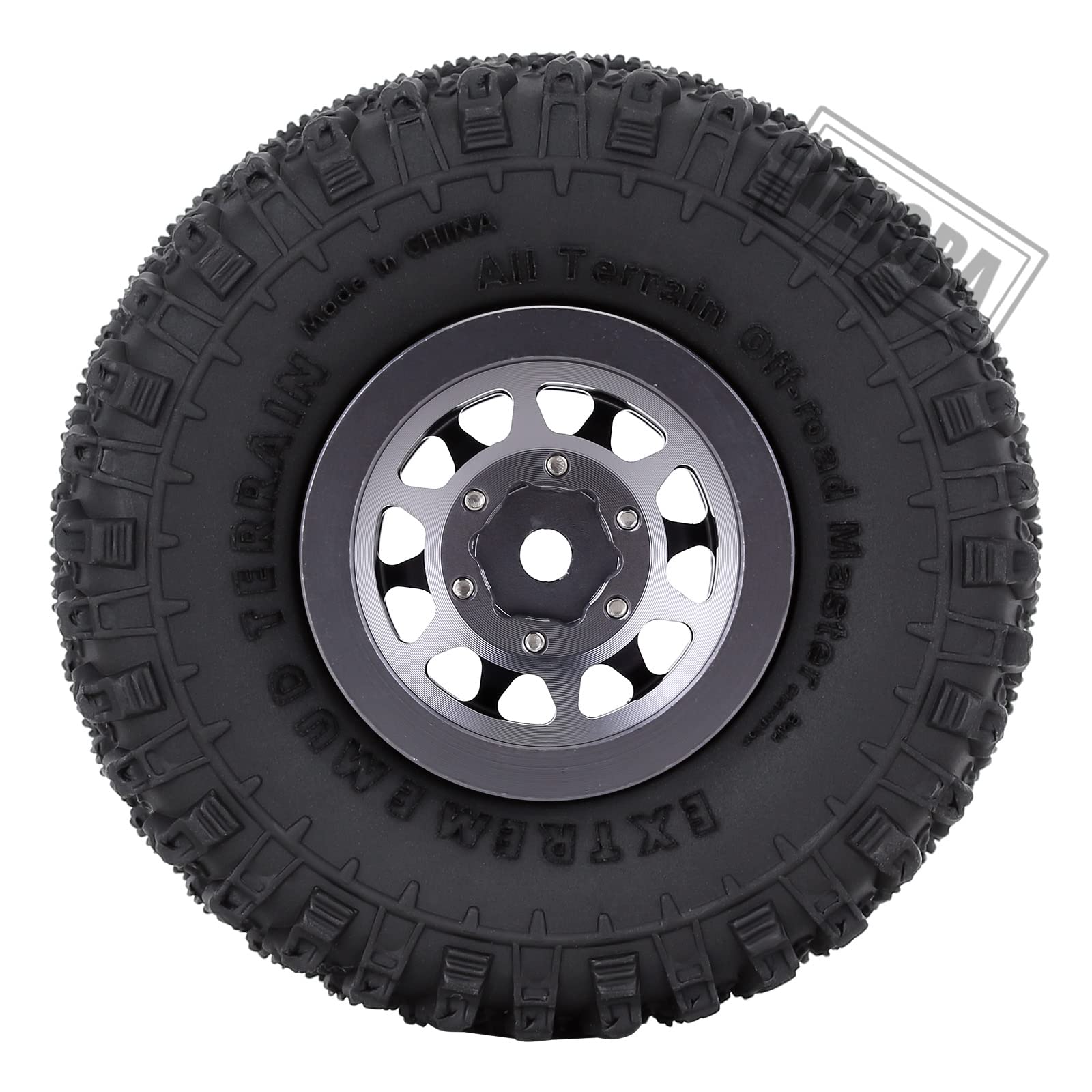 Amazon | INJORA1.0タイヤとビードロックホイールリムセット1 / 24RC